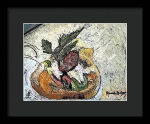 Lobster on crostini - Framed Print