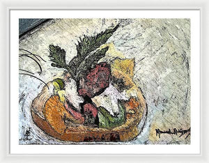 Lobster on crostini - Framed Print