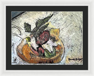 Lobster on crostini - Framed Print