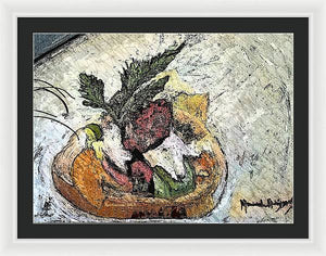 Lobster on crostini - Framed Print