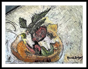 Lobster on crostini - Framed Print