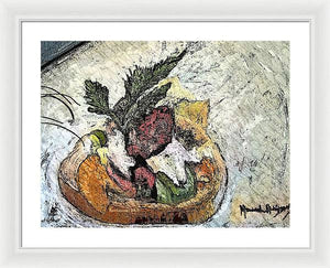 Lobster on crostini - Framed Print