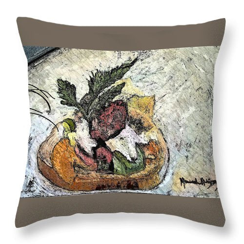 Lobster on crostini - Throw Pillow