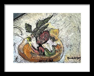 Lobster on crostini - Framed Print