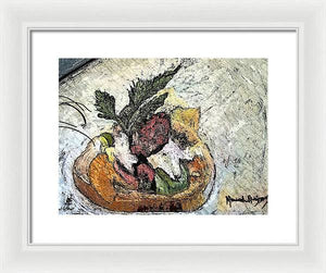 Lobster on crostini - Framed Print