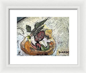 Lobster on crostini - Framed Print