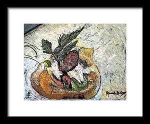 Lobster on crostini - Framed Print