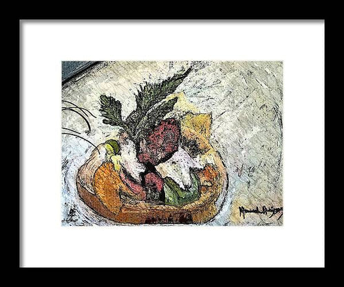 Lobster on crostini - Framed Print