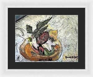 Lobster on crostini - Framed Print