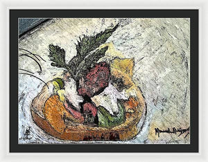 Lobster on crostini - Framed Print