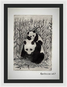 Mom and me - Framed Print