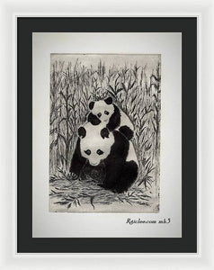 Mom and me - Framed Print