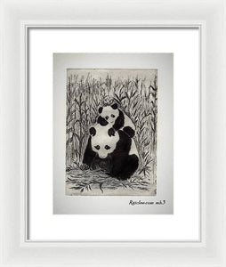 Mom and me - Framed Print