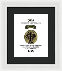 My old unit patch - Framed Print