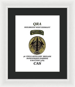 My old unit patch - Framed Print