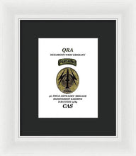 Load image into Gallery viewer, My old unit patch - Framed Print