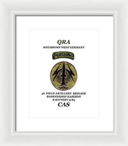 My old unit patch - Framed Print