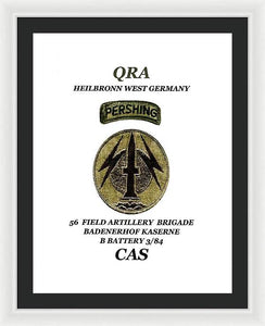 My old unit patch - Framed Print