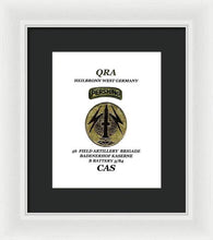 Load image into Gallery viewer, My old unit patch - Framed Print