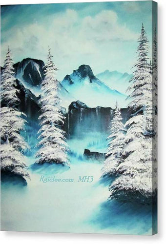 Winter in blue - Canvas Print