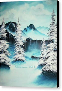 Winter in blue - Canvas Print